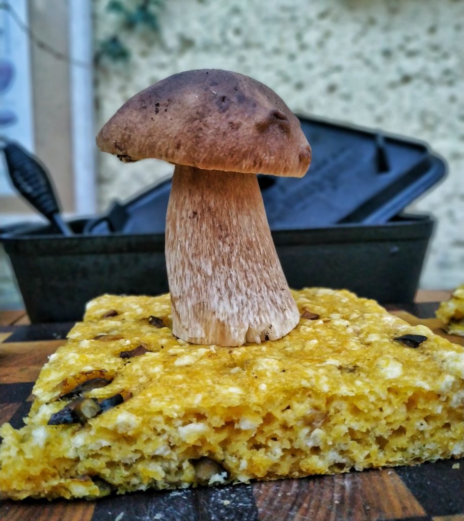 Pilzbrot mit Kürbis aus dem Dutch Oven