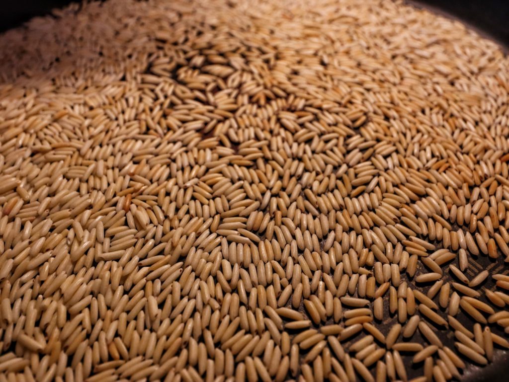gerösteter Reis für Reispulver