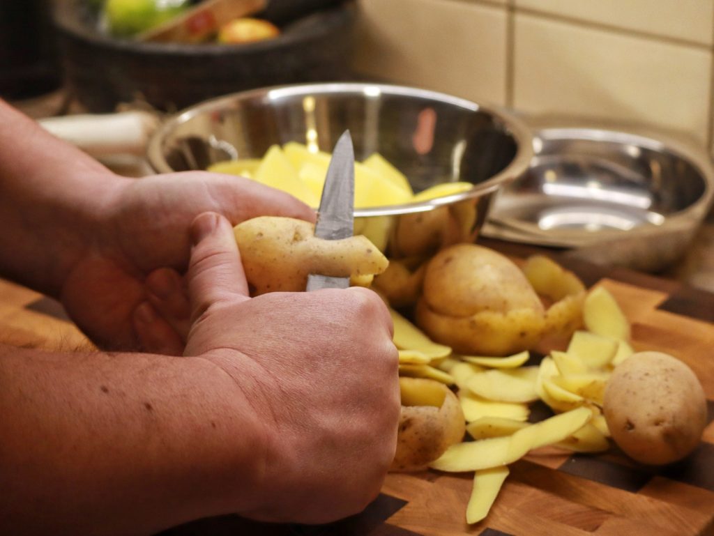 Kartoffeln für chinesischen Eintopf