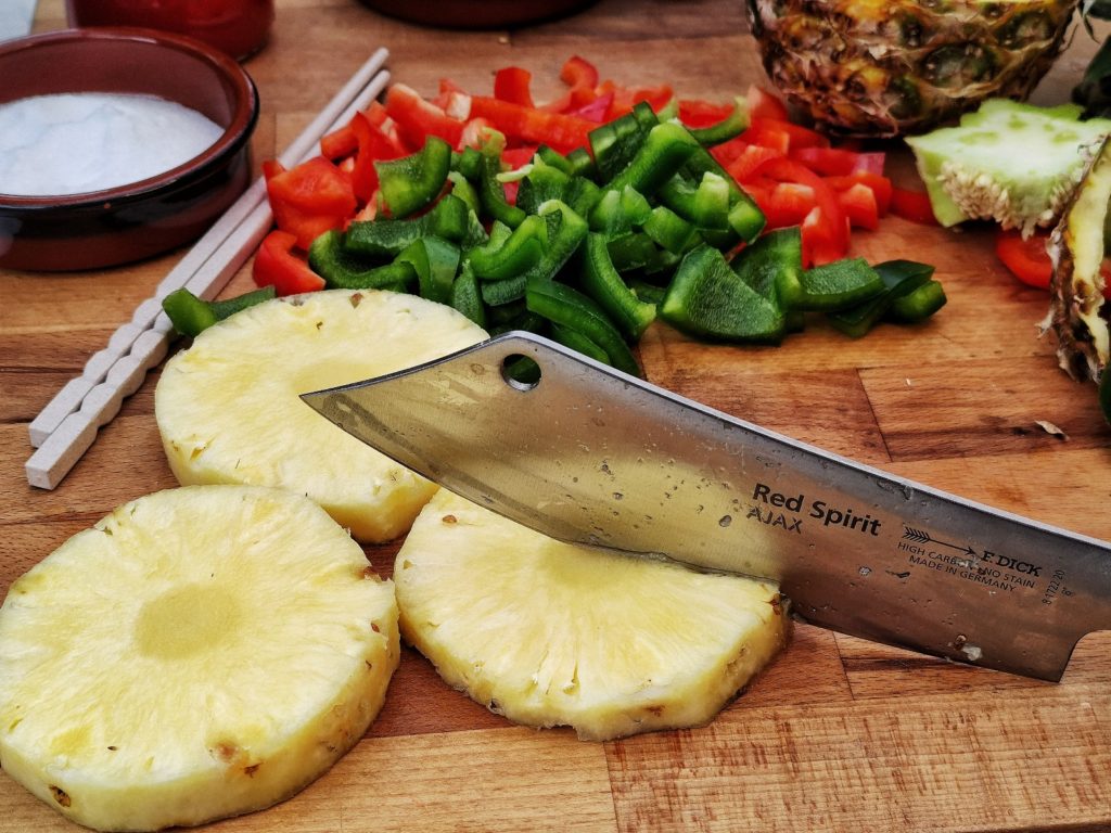 Zutaten für Schweinefleisch süß-sauer